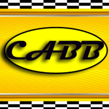 Yellow logo with "CABB" and checkered pattern.